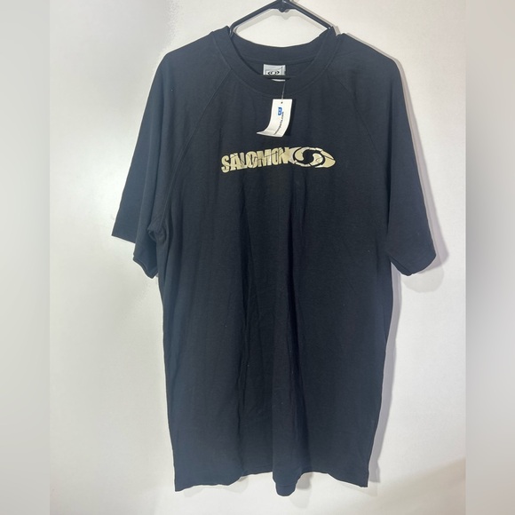 NWT SALOMON SPORTS BLACK T SHIRT SHORT SLEEVES IN SIZE XL - Picture 3 of 5